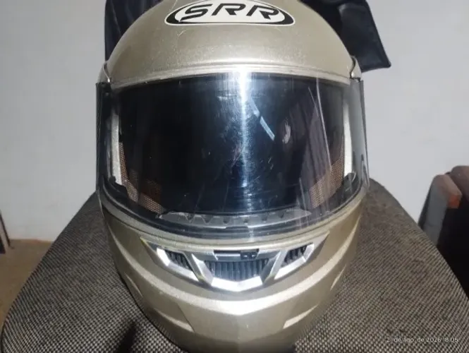 Capacete escamoteabel c/viseira interna escura n 58