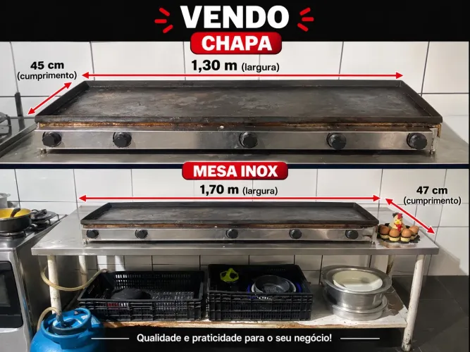CHAPA + MESA INOX