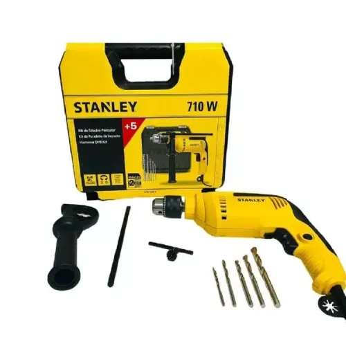 Furadeira de Impacto 710W 220V com 5 Brocas e Maleta STANLEY-SDH710KA