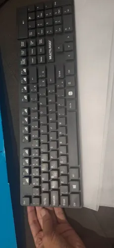 Teclado sem fio Multilaser Teclas flutuantes 