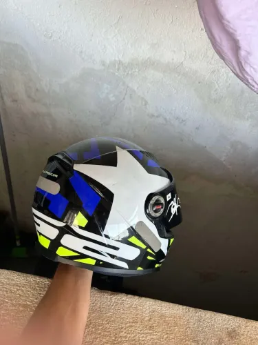 Capacete ls2 star azul