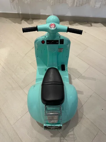 Lambreta Scooter Elétrica Infantil - 6v - Turquesa - Bandeirante