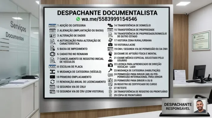 Despachante Documentalista/ Despachante Aduaneiro/ Despachante Cartorário