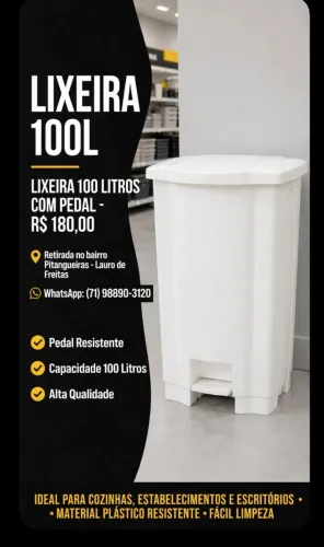 LIXEIRA 100 LITROS