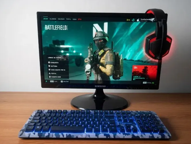 PC Gamer Completo i5 10400F GTX 1050 Ti 16GB SSD + Monitor Samsung 22?