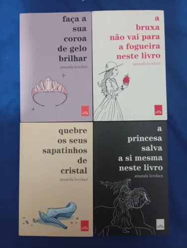 Kit Amanda Lovelace: 4 livros seminovos