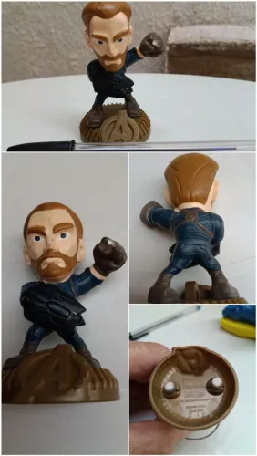 Capitão América. Boneco Lacta