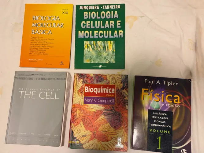 Livros Biologia e Física
