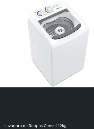 Lavadora de Roupas Consul 12kg - 16 Programas de Lavagem Branca CWH12BB
