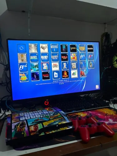 Ps3 Destravado+HD 500 GB c/ Skim do GTA V