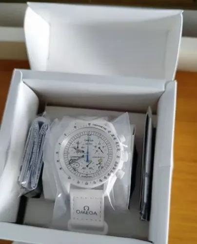 RELÓGIO ESTILO OMEGA SPEEDMASTER - MOONPHASE