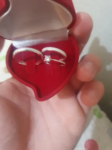 Aliança Prata 925 Diamantada