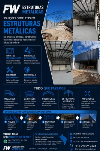 Barracões, Mezaninos e Estruturas Metálicas | Orçamento Grátis | Curitiba e Região ?