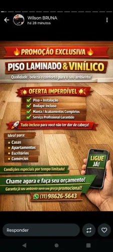 Pisos vinílico e laminado 