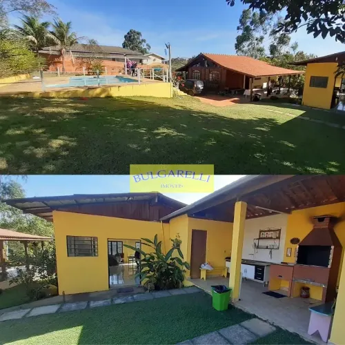 Linda Chácara à venda Permuta 3 Dormitorios Sendo 1 Suite , Salão Com Churrasqueira , Pisc