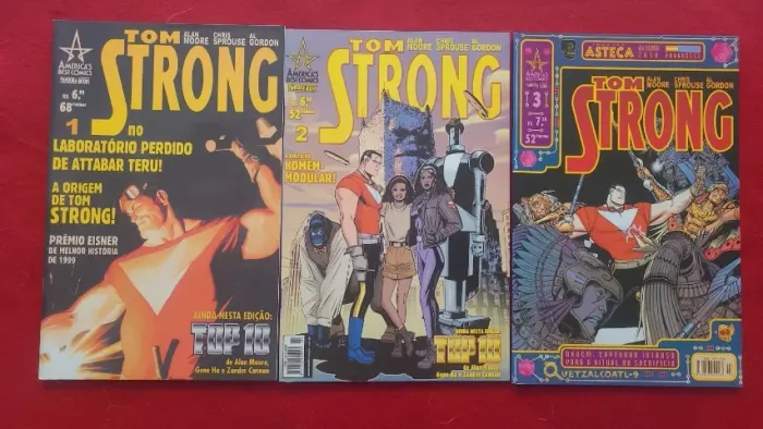 Lote Tom Strong com edições 1 a 3 EXCELENTES