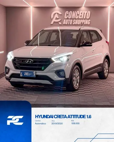 Hyundai Creta Attitude Plus 1.6 16V Flex AUT 2020