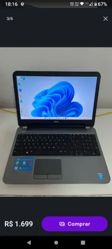 Notebook Gamer DELL Intel Core i5 8G memória HD 1TB B