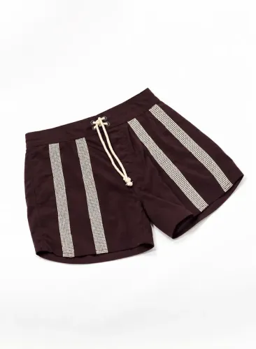 Carnan Burgundy Boardshorts - Marrom/Burgundy