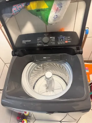 Máquina de Lavar Brastemp 13Kg Cinza Platinum 220v