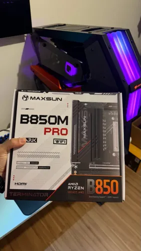 Placa-Mãe Maxsun Terminator B850M Pro WiFi | Socket AM5 | DDR5 (garantia)