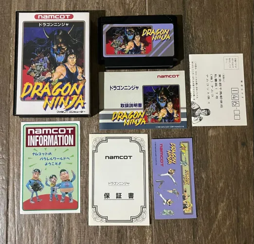DRAGON NINJA BAD DUDES FAMICOM CIB ORIGINAL 