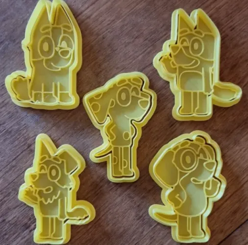 Cortador de Biscoito Bluey 5 peças