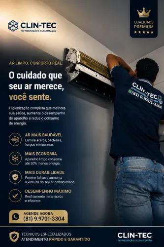 Instalação e manutenção de ar condicionado