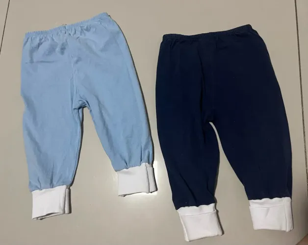 Kit 2 calças p/ bebê tam PP