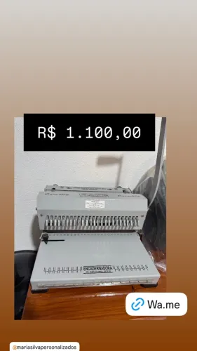 Encadernadora excentrix seminova passo 2x1
