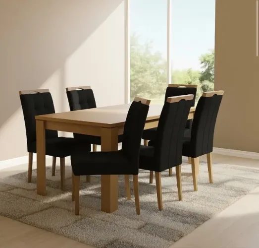 Conjunto de Jantar Majestic 6 Lugares