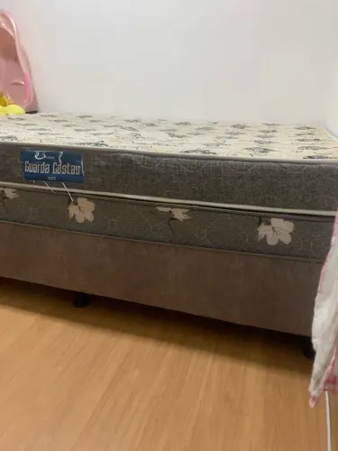 Cama box mais coxao de espuma