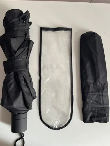 Guarda-Chuva Grande Reforçado Preto + Capas R$40,00