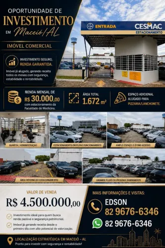 VENDO: ESTACIONAMENTO E UM RESTAURANTE