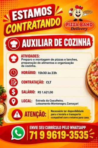 Ajudante de Pizzaiolo