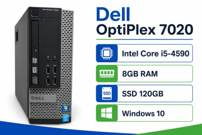 Computador CPU DELL Optiplex 7020 I5 4590 / 8gb memória / ssd 120 / garantia