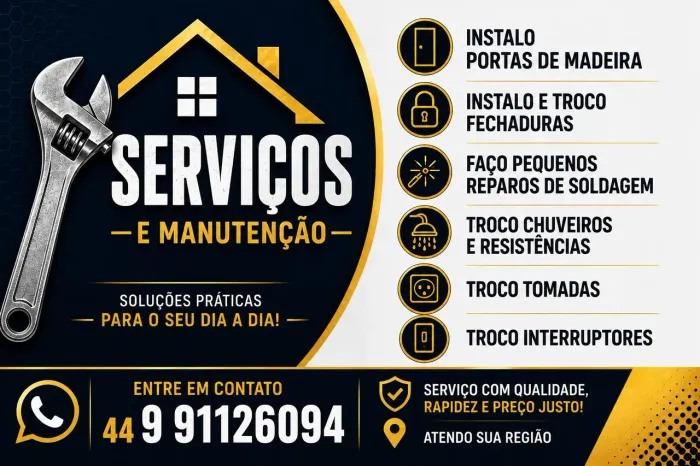 Manutenção e reparos residenciais . 