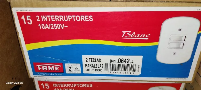 Interruptor 2 teclas paralelas