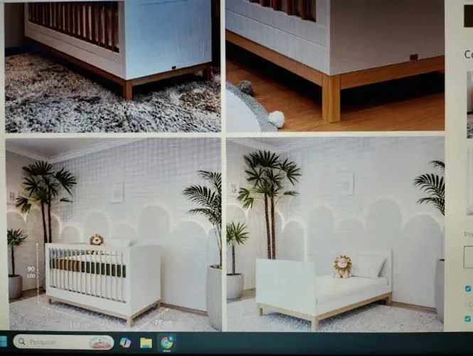 Berço 2x1 (cama) lindo e resistente