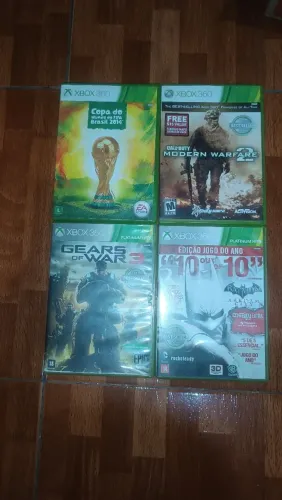 Lote 4 jogos de xbox 360 usados em perfeito estado!