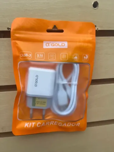 Carregador Turbo iPhone 11 12 13 14 A'Gold 3.1A Duplo USB