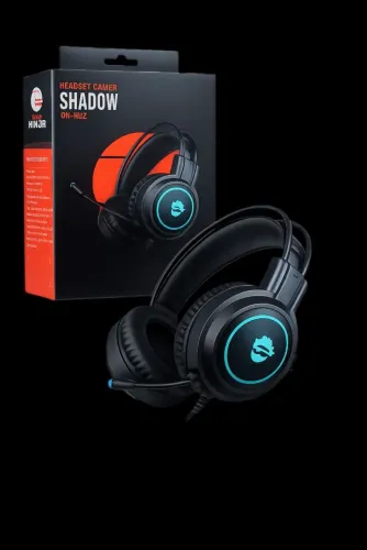 Headset Gamer Ninja Shadow, 3.5mm + USB, PC, Rainbow, Drivers 50mm, Black, GN-H02