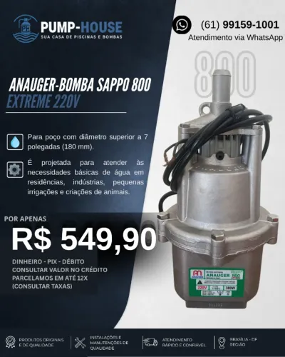 BOMBA SAPPO 800 220V ANAUGER
