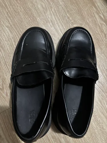 Mocassim Zara Masculino Tratorado Preto - Excelente Estado