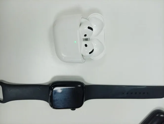 Apple Watch 7 45mm + Airpods 4 com ANC