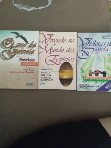 Conjunto livros  - Violetas na janela, Vivendo no mundo dos espíritos e O vôo da gaiovota