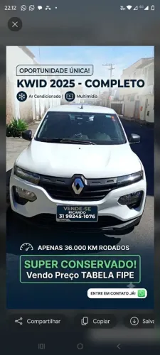Renault Kwid Zen 1.0 Flex 12V 5P Mec. 2025
