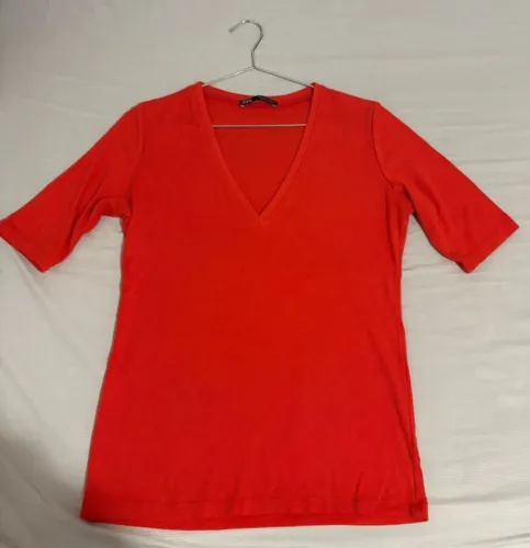 Blusa feminina laranja Zara