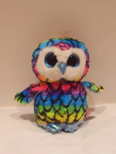 Coruja de pelúcia Beanie Boo original 13cm