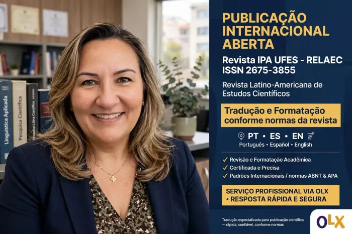 Aberto edital de publicação em Revista Internacional